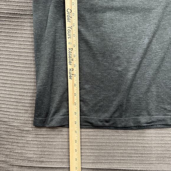 Lululemon Polo Shirt Mens Large Gray Movement Is Medicine Golf Activewear - Picture 5 of 9